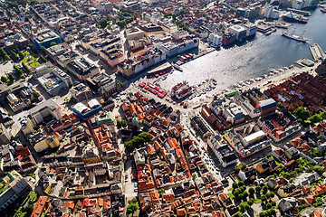 Image showing Bergen is a city and municipality in Hordaland on the west coast