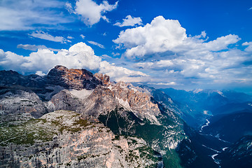 Image showing National Nature Park Tre Cime In the Dolomites Alps. Beautiful n