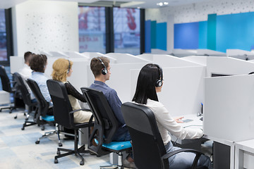 Image showing Call center operators