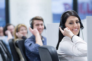 Image showing Call center operators