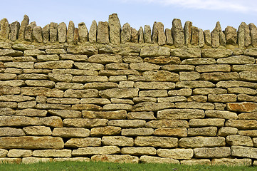 Image showing Dry stone wall detail