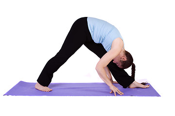 Image showing Woman in Yoga Position