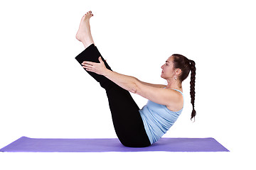 Image showing Woman in Yoga Position