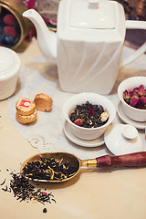 Image showing Diffferent tea set
