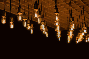 Image showing Retro lamp background