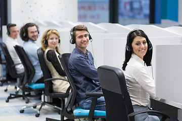 Image showing Call center operators