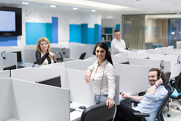 Image showing Call center operators