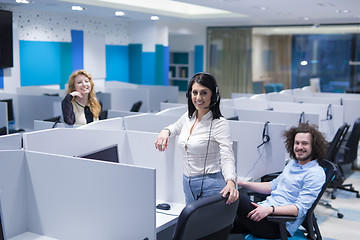 Image showing Call center operators