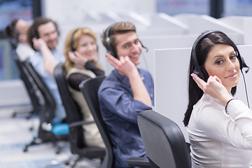 Image showing Call center operators