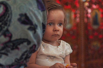 Image showing Little girl at epiphany