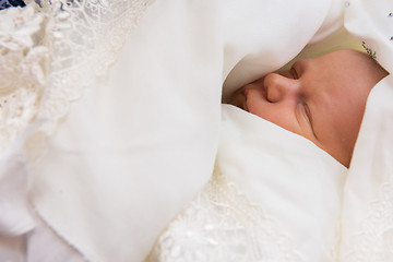 Image showing Sleeping newborn baby