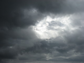 Image showing Light braking through the clouds