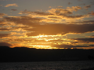 Image showing Golden sunset