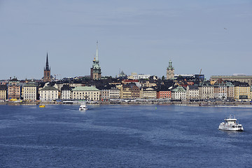 Image showing STOCKHOLM, SWEDEN  – JUNE 16, 2017: View of the Stockholm cent