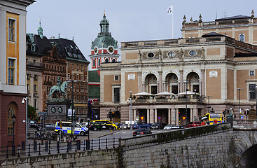 Image showing STOCKHOLM, SWEDEN  – JUNE 16, 2017: A view of the historical c