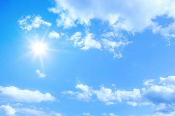 Image showing sunny sky background