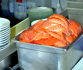 Image showing Fresh salmon.