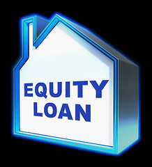 Image showing Equity Loan Shows Capital And Lending 3d Rendering