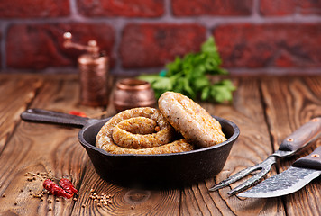 Image showing sausages