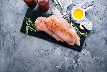 Image showing raw chicken fillet