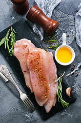 Image showing raw chicken fillet