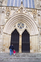 Image showing york minster entrance