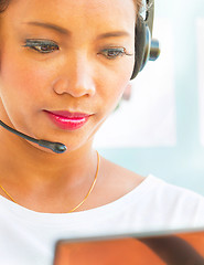 Image showing Helpdesk Support Shows Call Center Assistance And Help