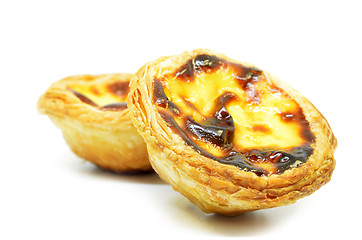 Image showing Typical Portuguese custard pies