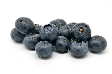 Image showing Tasty blueberries isolated