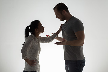 Image showing angry couple having argument