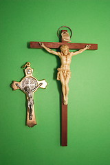 Image showing two different crucifixes