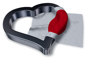 Image showing flag of japan and heart symbol - 3d rendering