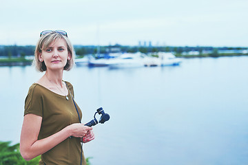 Image showing Woman in a park