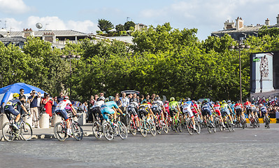 Image showing The Peloton in Paris - Tour de France 2016