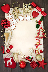 Image showing Christmas Festive Background Border