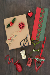 Image showing Christmas Gift Wrapping