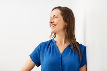 Image showing happy smiling middle aged woman