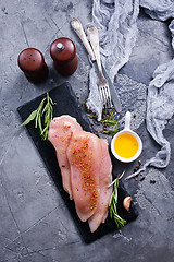 Image showing raw chicken fillet