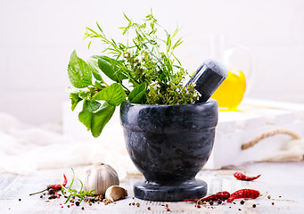 Image showing aroma herb and spice