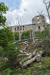 Image showing Borgholm castle ruin from the back