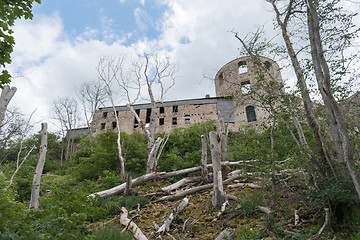 Image showing The back of Borgholm castle ruin in Sweden