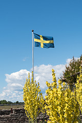 Image showing Waving swedish flag