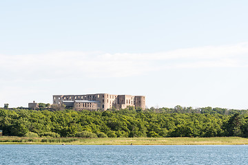 Image showing Borgholm castle from seaside