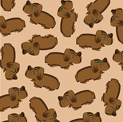 Image showing Much dogs on gray background