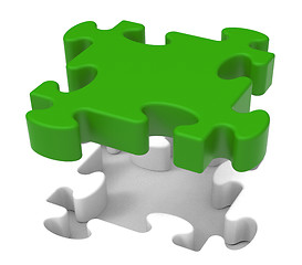 Image showing Puzzle Piece Shows Individual Object Problem