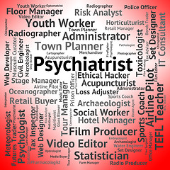 Image showing Psychiatrist Job Indicates Personality Disorder And Doctor