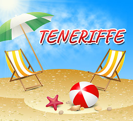 Image showing Teneriffe Vacations Represents Summer Time And Beaches