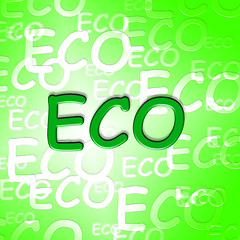 Image showing Eco Words Shows Earth Day And Ecological