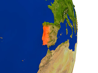 Image showing Portugal on Earth