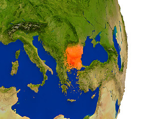 Image showing Bulgaria on Earth